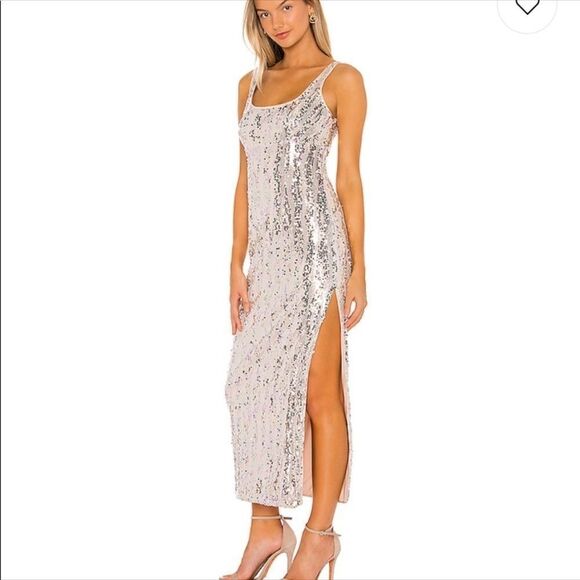 Majorelle Danielle Maxi Dress In Shimmer Multi - Picture 4 of 12